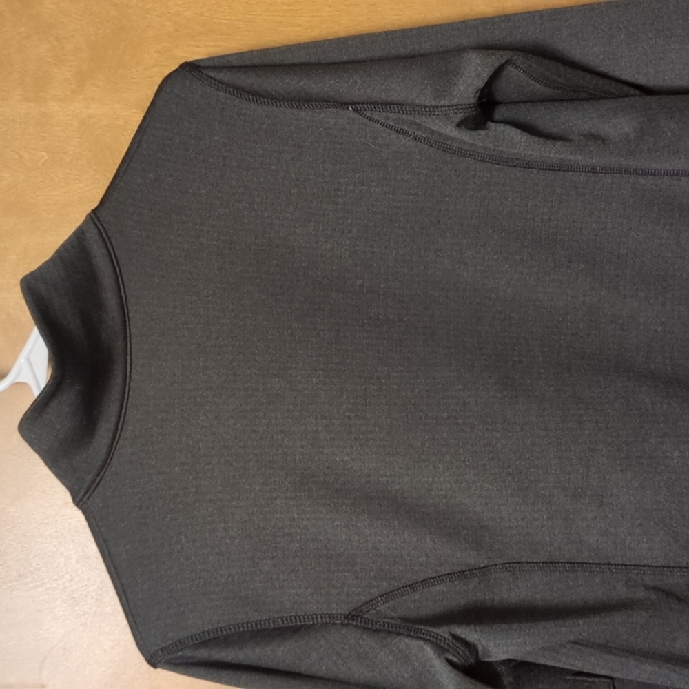 Columbia Park View 1/2 Zip Grid Fleece Jacket Omni-Wick Gray Thumbholes - Picture 11 of 14